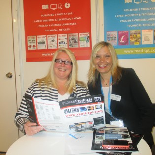 Georgia Gascoyne, HFT and Tracey Callaghan, TPI, at Tube Istanbul exhibition