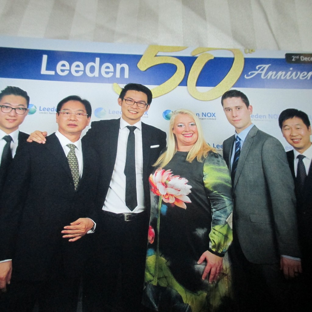 HFT® CEO Georgia Gascoyne with Leeden Executives and Luke Keane also of HFT®.