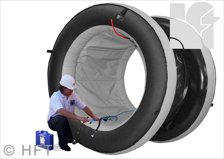 Fig. 4. 'Quick-Purge' devices from Huntingdon Fusion Techniques HFT® are fully integrated systems designed to minimize purge time. These are extensively used during the welding of stainless steel oil and gas pipework where speed and reliability are paramount