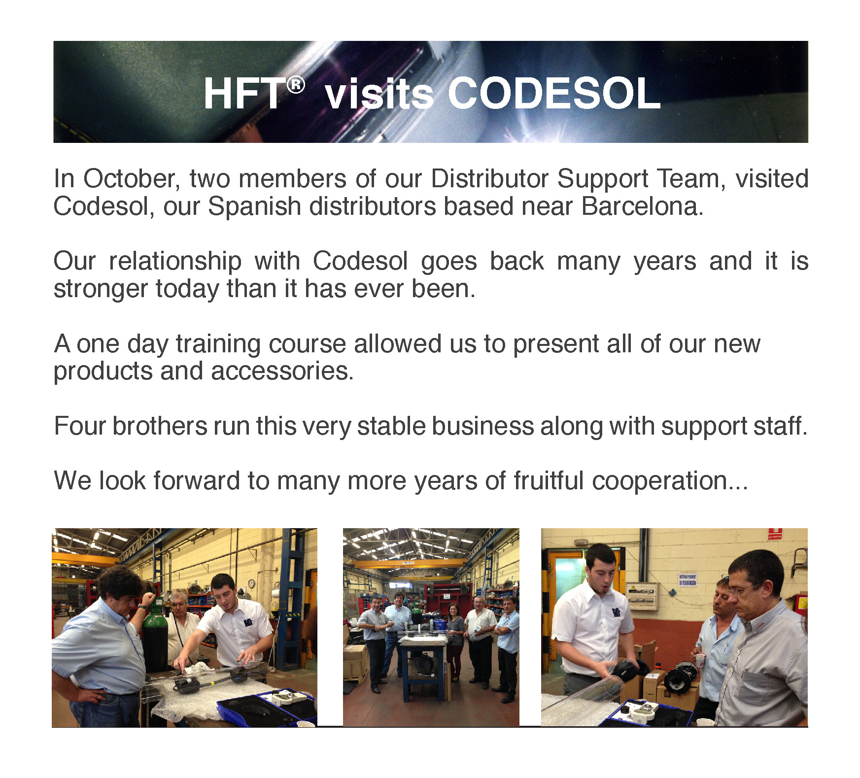 HFT visit Codesol