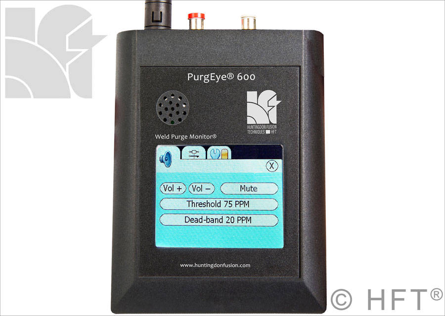 PurgEye 600 Touch Screen Weld Purge Monitor with Built-in Stand